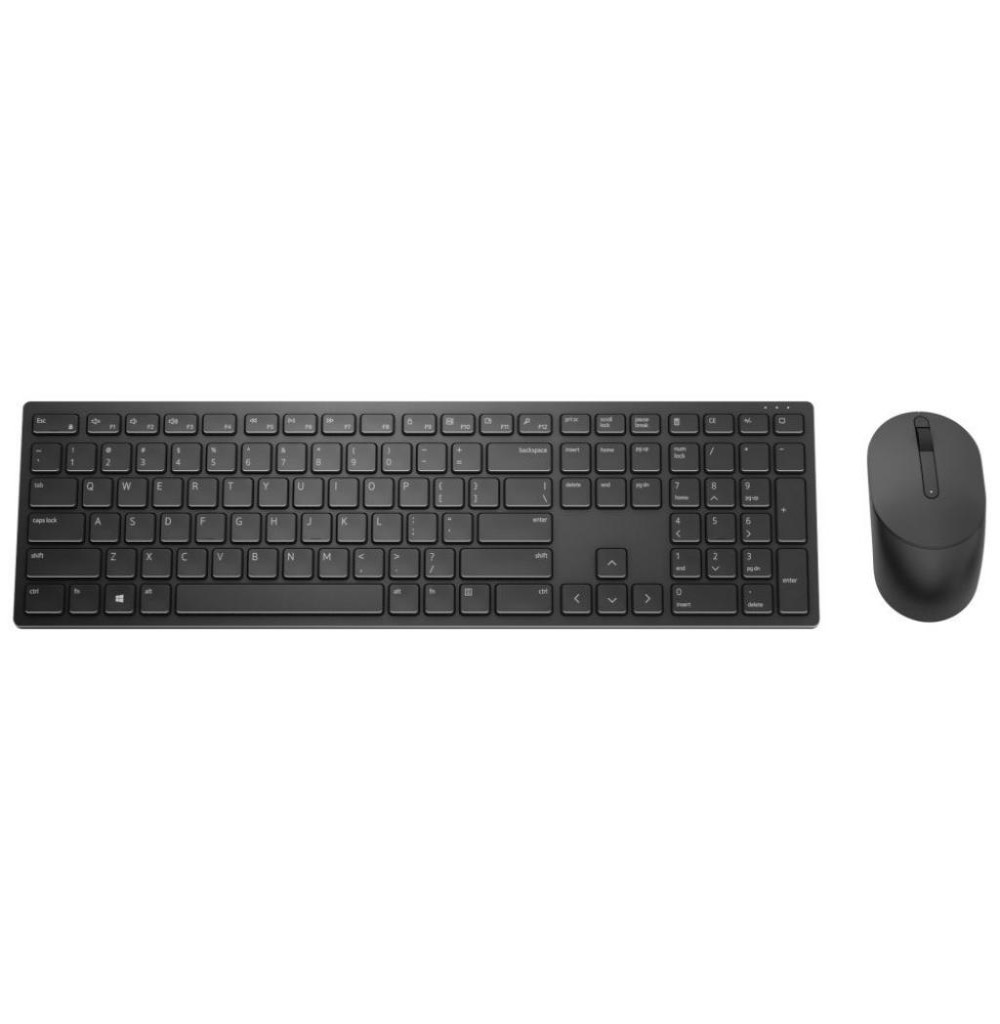 Teclado Usb Dell KM5221WBKR-US Pro C/Mouse S/Fio Inglês
