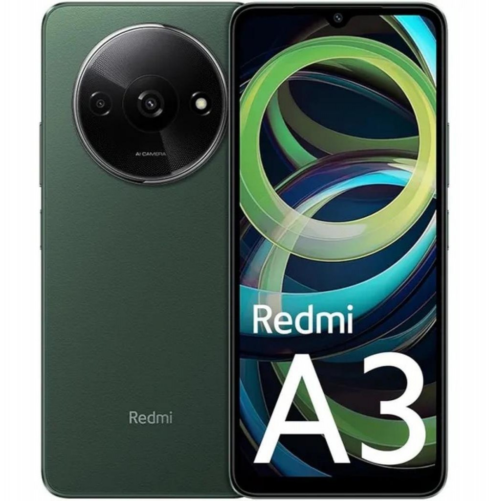 Celular Xiaomi Redmi A3 3/64GB Verde (Global) - Caixa Feia