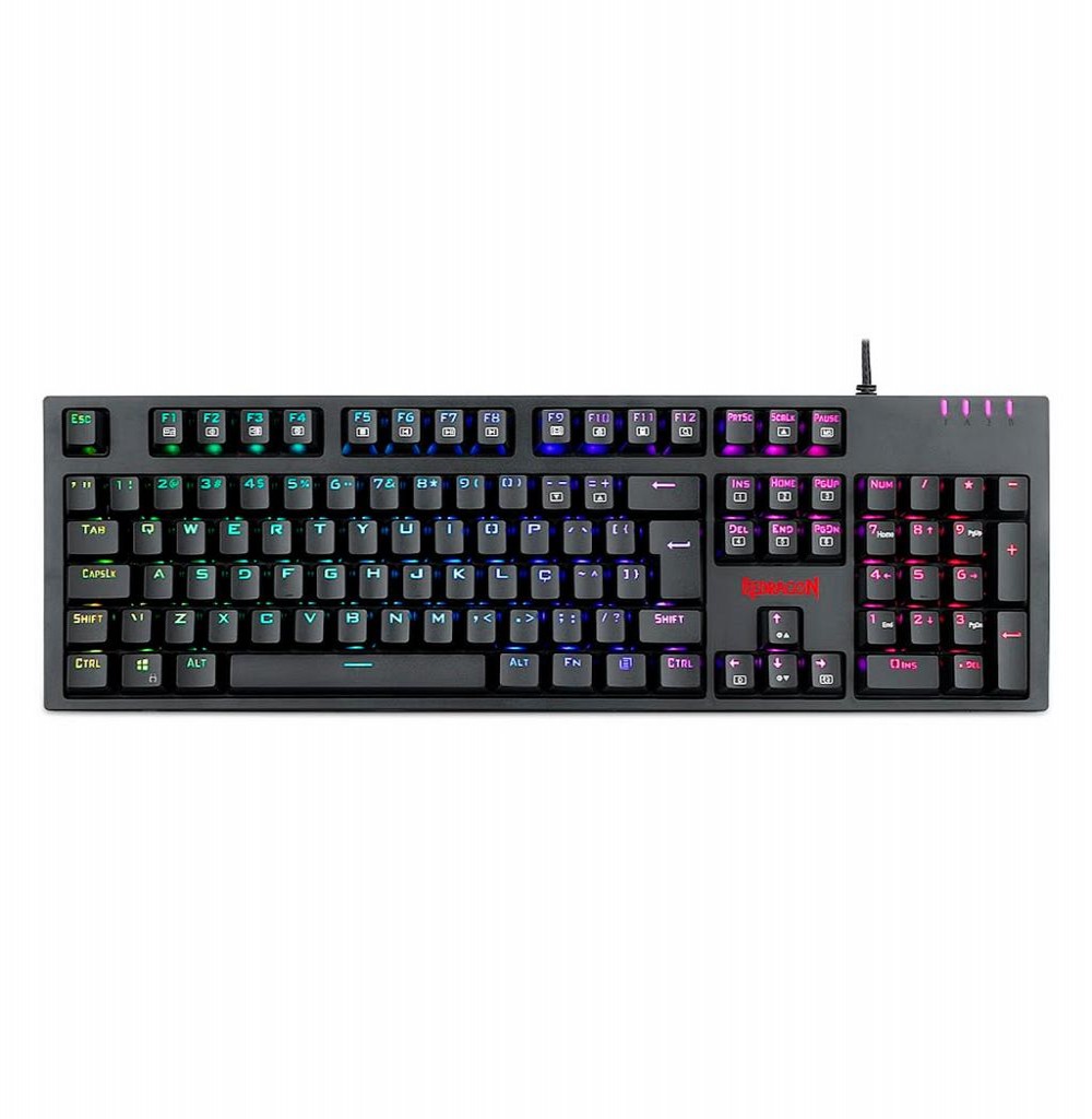 Teclado Usb Redragon AMSA K592 RGB Inglês