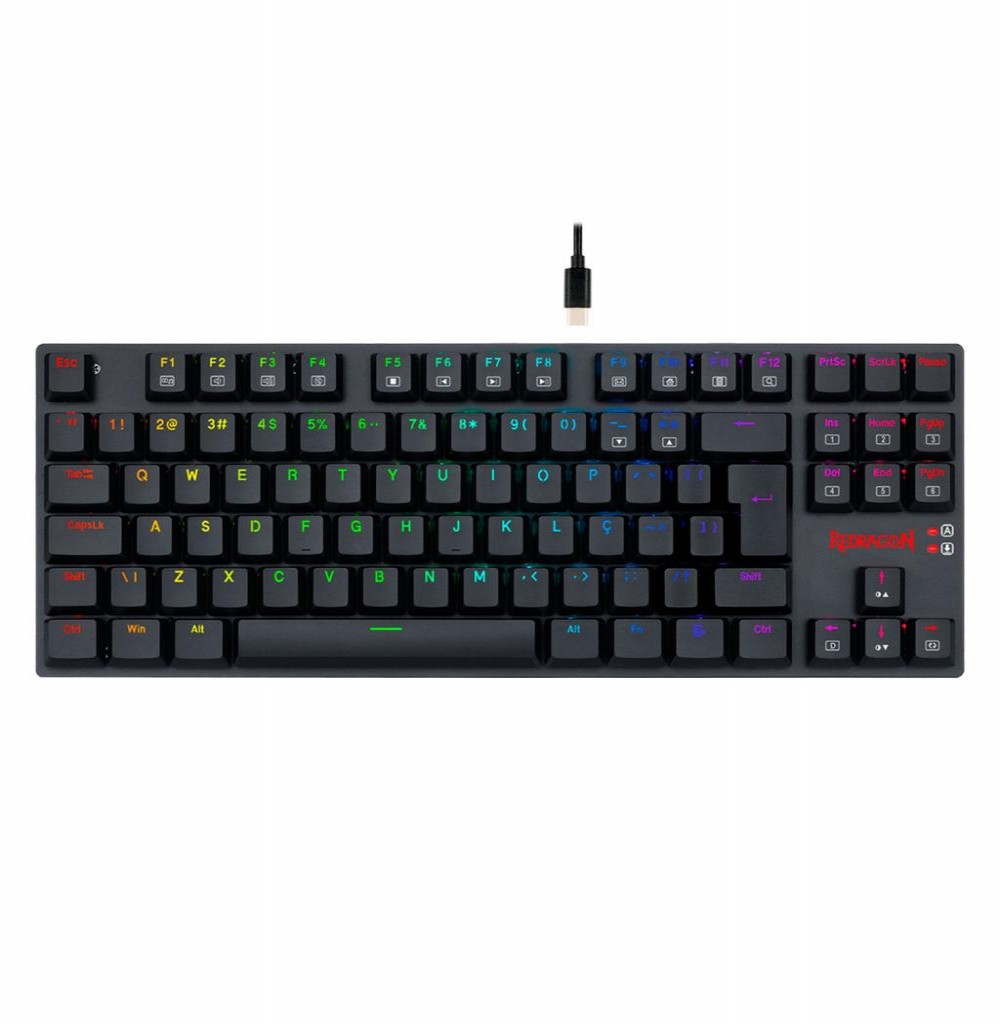 Teclado Usb Redragon K607 RGB APS TKL Super Slim Inglês