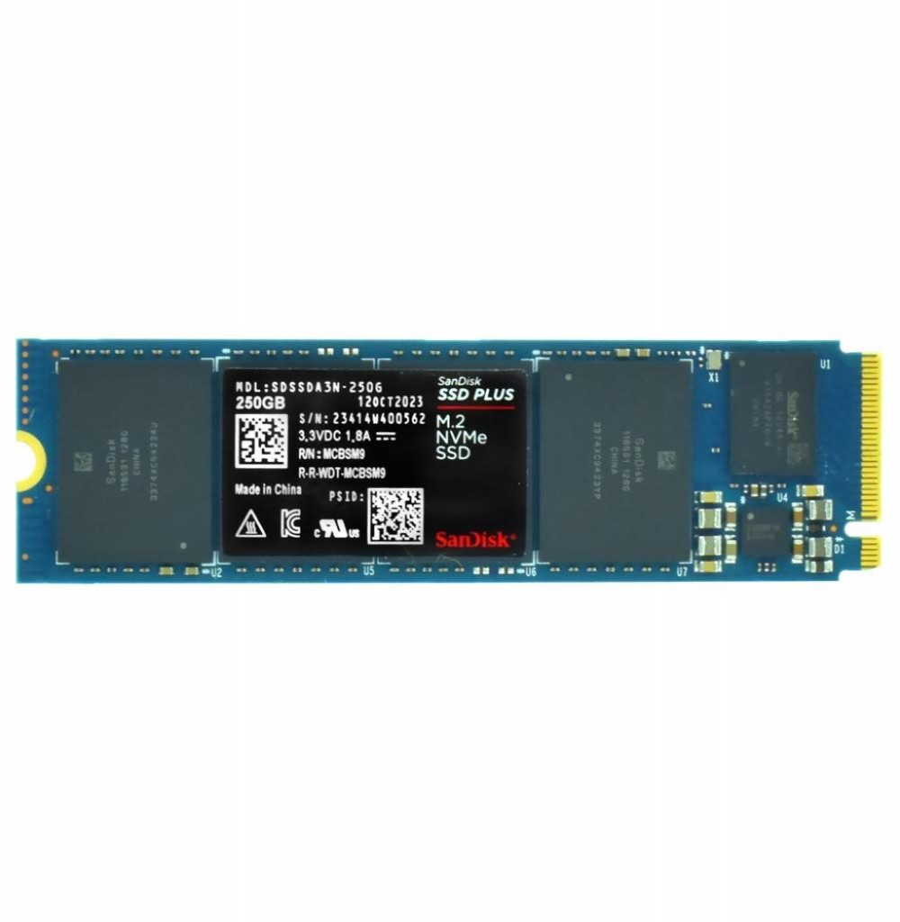 HD SSD M.2  250GB SANDISK PLUS NVME (SDSSDA3N-250G-G26)