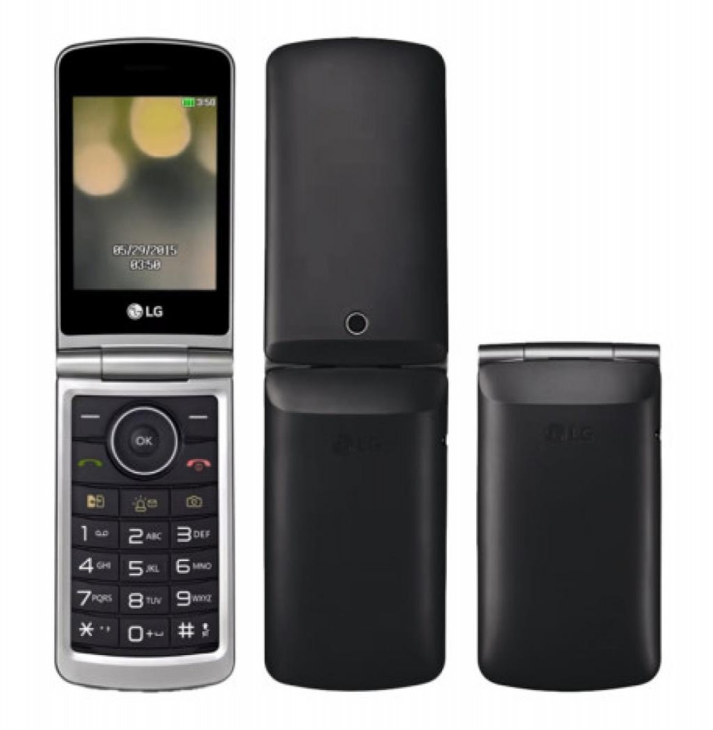 Celular LG G360 Dual (Flip) Preto 