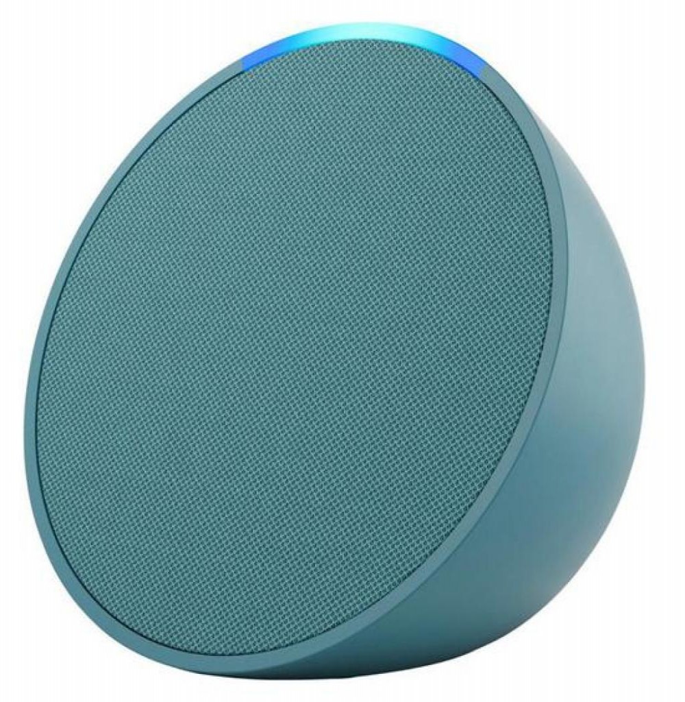 Caixa de Som Amazon Echopop Alexa 1A Azul