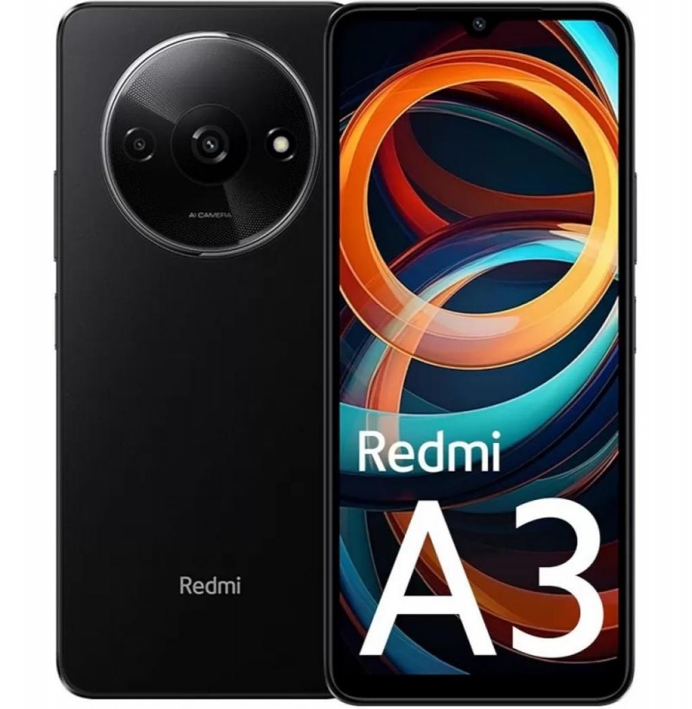 Celular Xiaomi Redmi A3 3/64GB Preto (Global) Slim Box