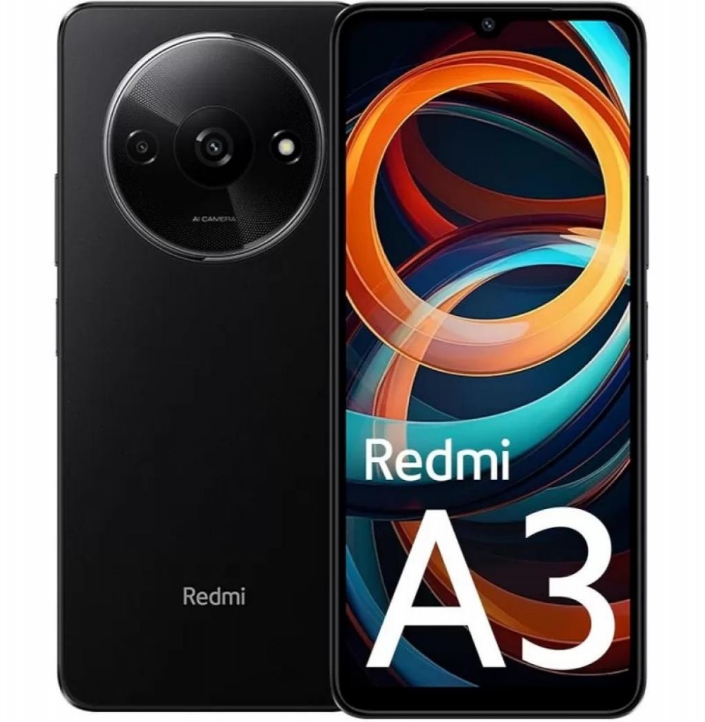 Celular Xiaomi Redmi A3 3/64GB Preto (Indiano)