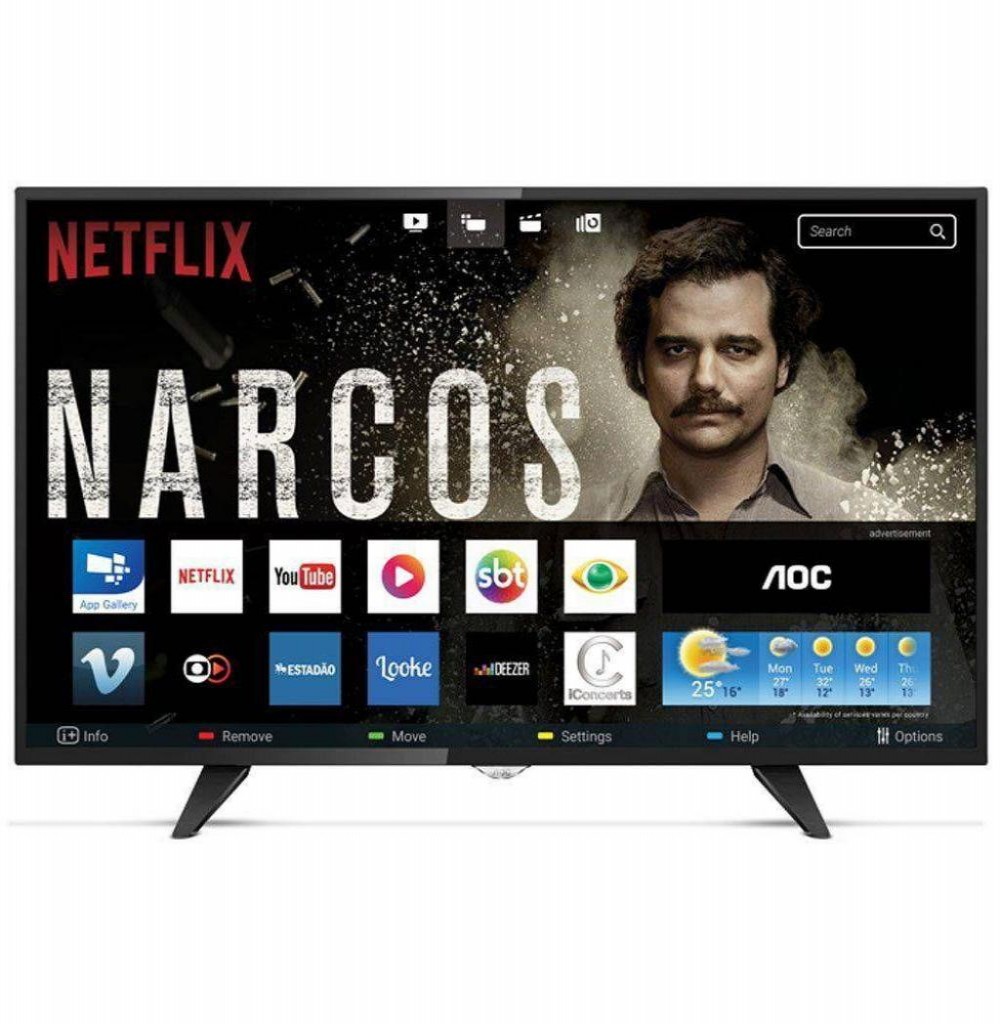 Televisão LED 43" Aoc LE43S5970 Full HD Smart Wifi