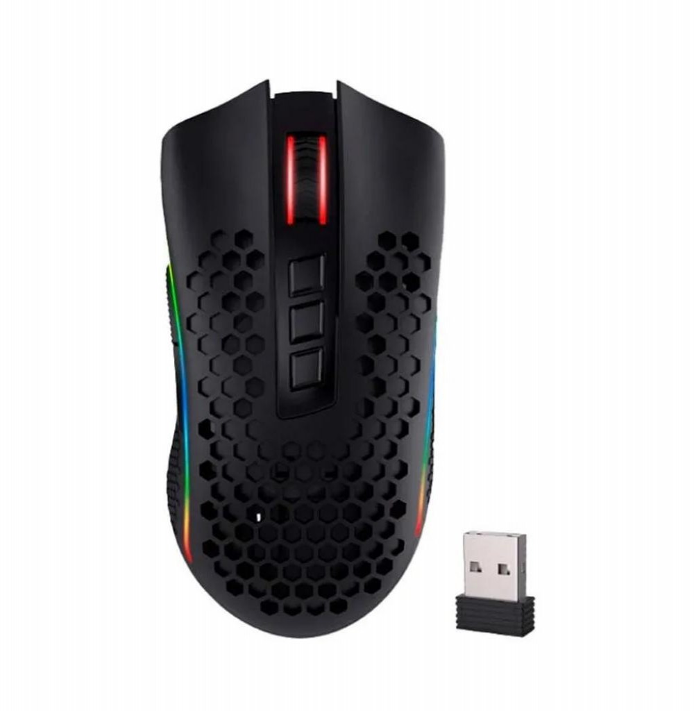 Mouse Redragon Storm Pro M808W-KS S/Fio Preto