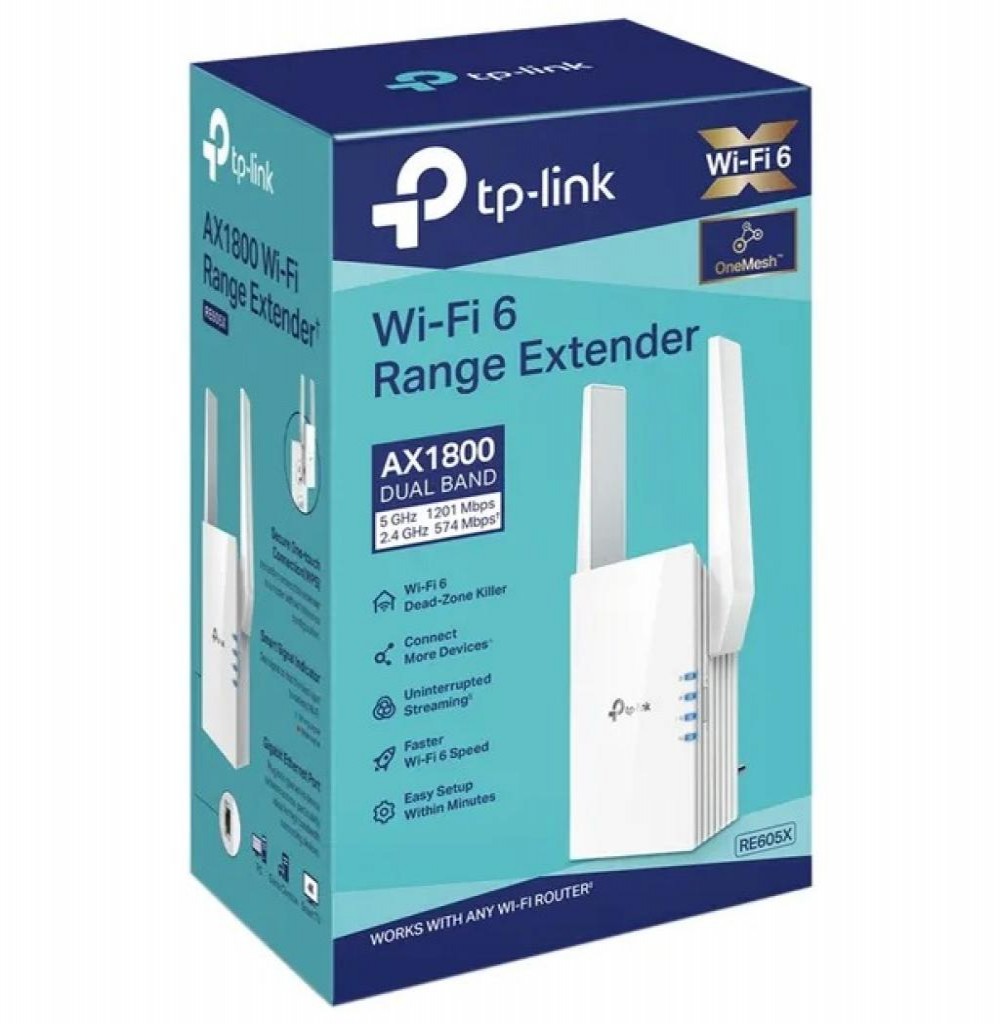 Wireless Repetidor de Sinal Tp-Link RE605X AX1800