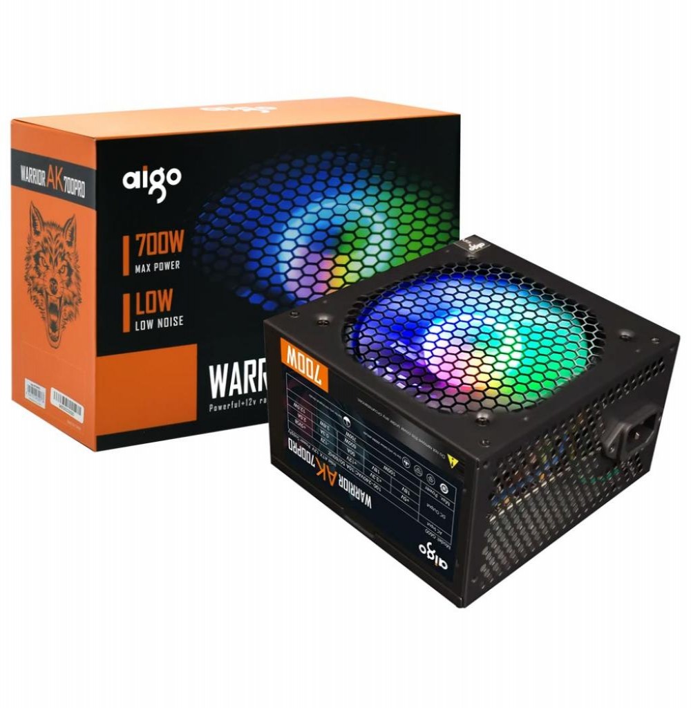 Fonte 700w Aigo AK700 Pro Warrior RGB