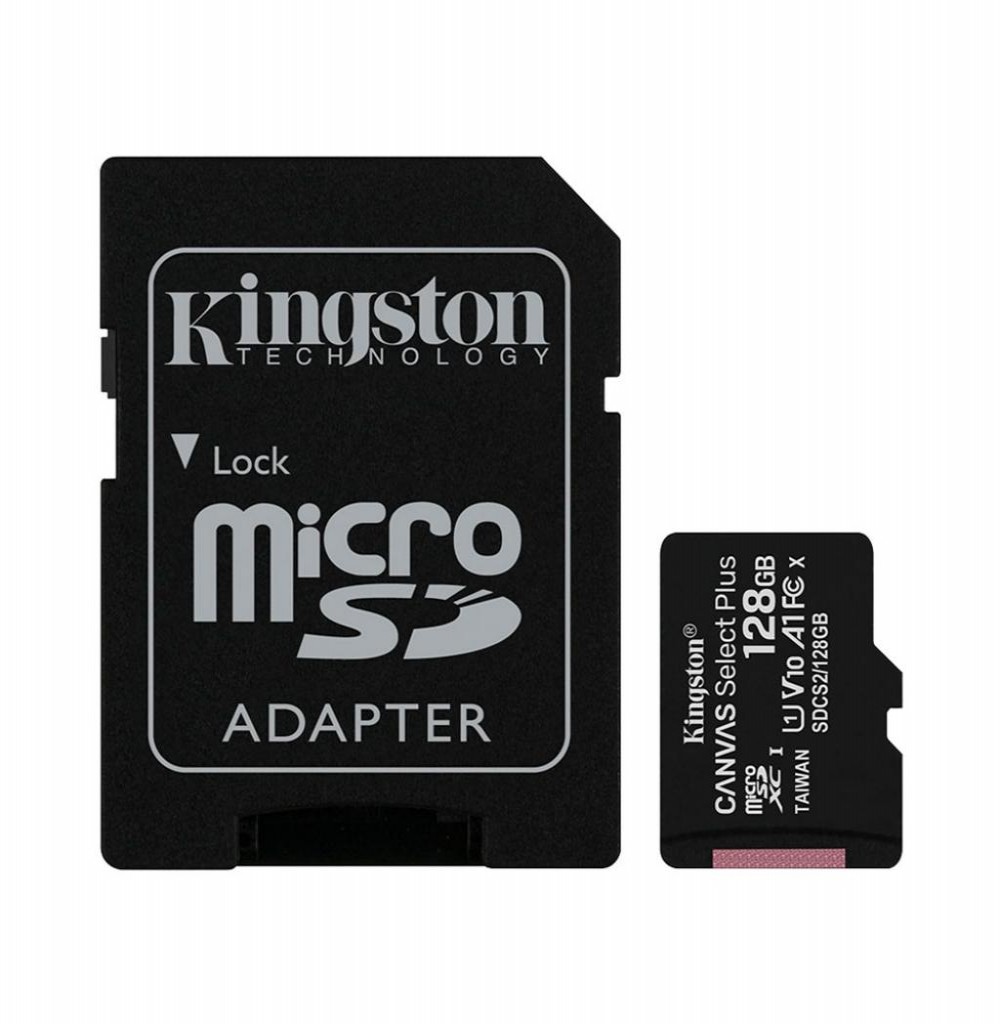 Cartão de Memória SD Micro128GB Kingston Canvas CL10 100MB