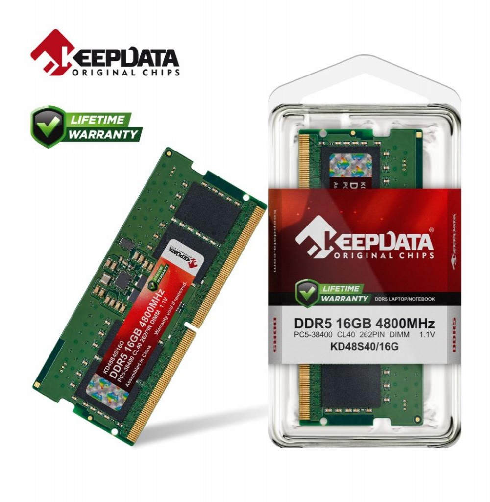 Memória P/ Notebook DDR5 16GB 4800 Keepdata KD48S40/16G