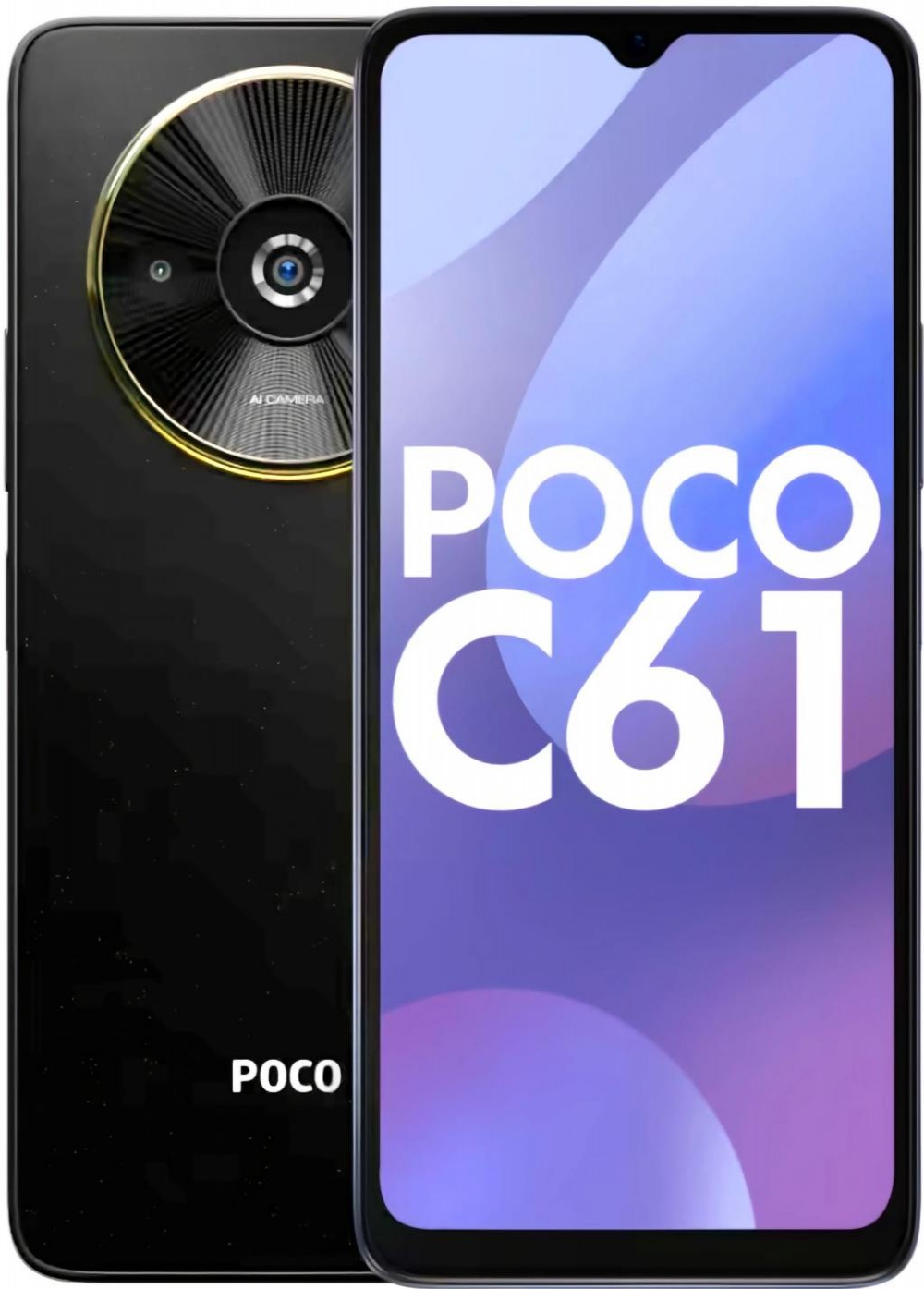 Celular Xiaomi Poco C61 4/64GB Preto (Indiano)