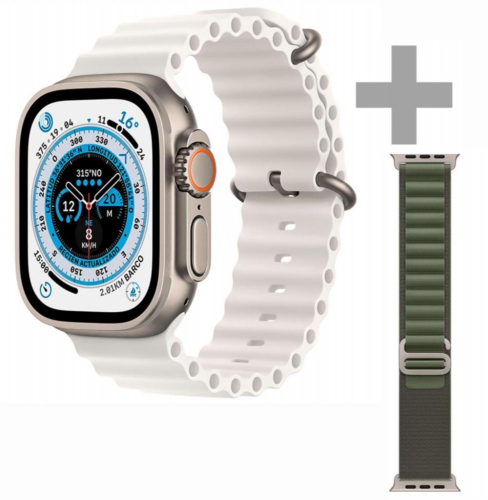 Relógio Blulory Glifo 9 Ultra 49mm Cinza 