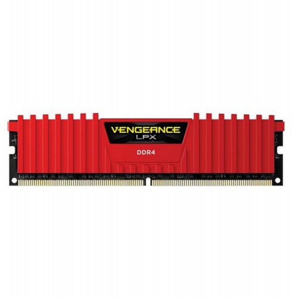 Memória Ram DDR4 4GB 2400 Corsair Vengeance LPX Red