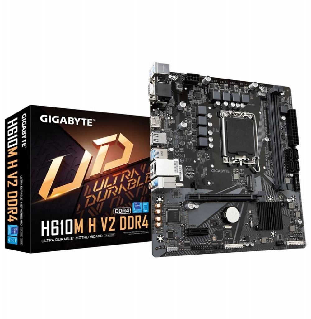Placa Mãe Intel (1700) Gigabyte H610M H V2 DDR4 