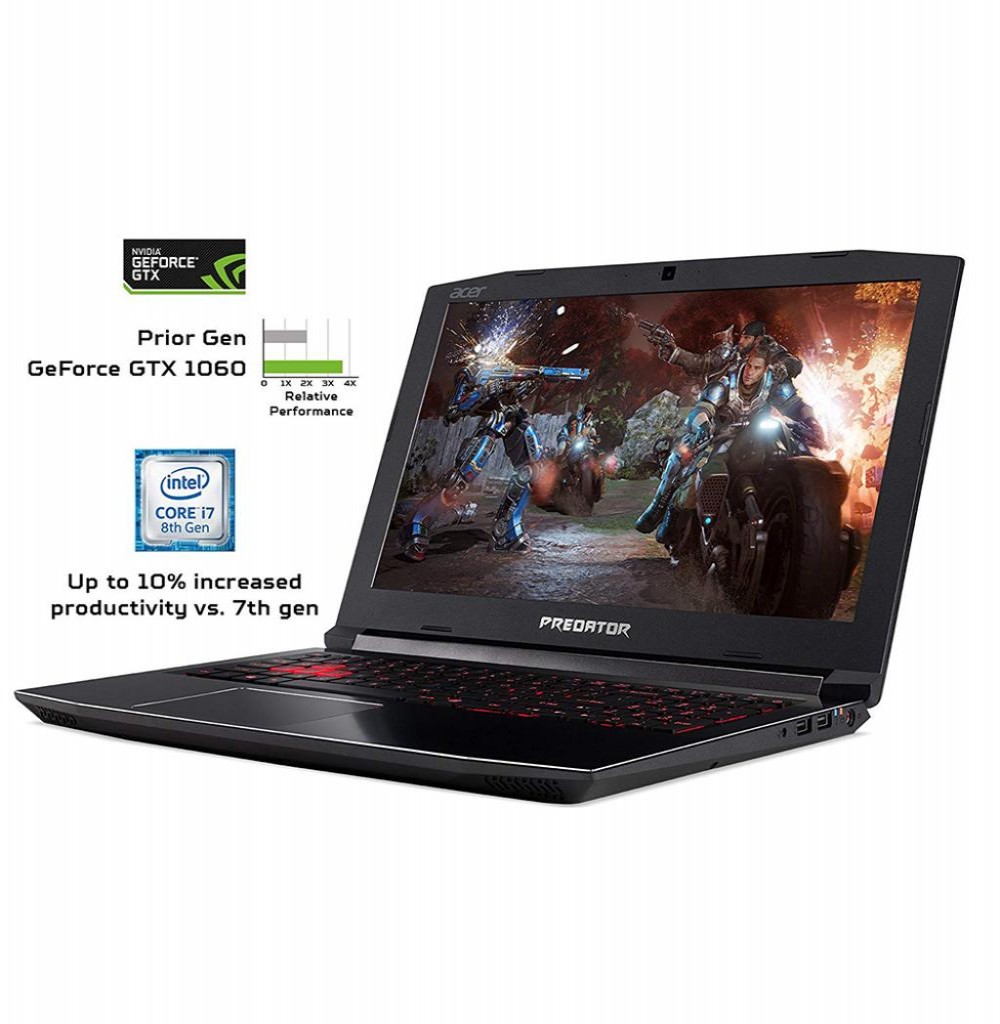 Notebook Acer Predator PH315-51-78NP i7 2.2GHZ/ 16GB/ 256GB/ GTX1060 6GB/ 15.6" FHD