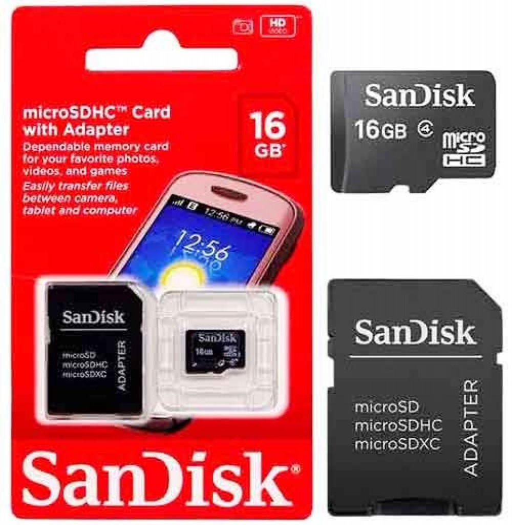 Cartão de Memória Micro 16GB SanDisk C4 