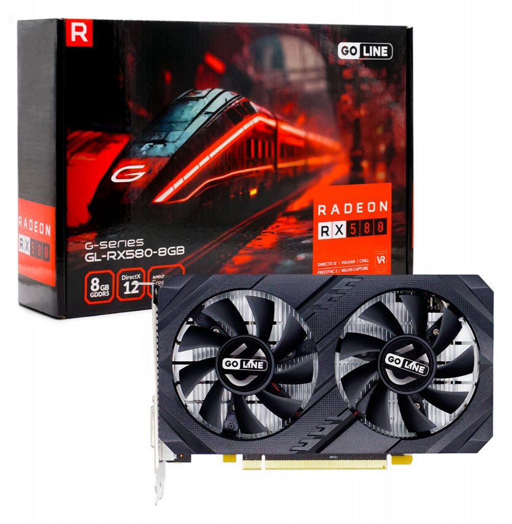 Placa de Vídeo  8GB Exp. RX580 Goline DDR5