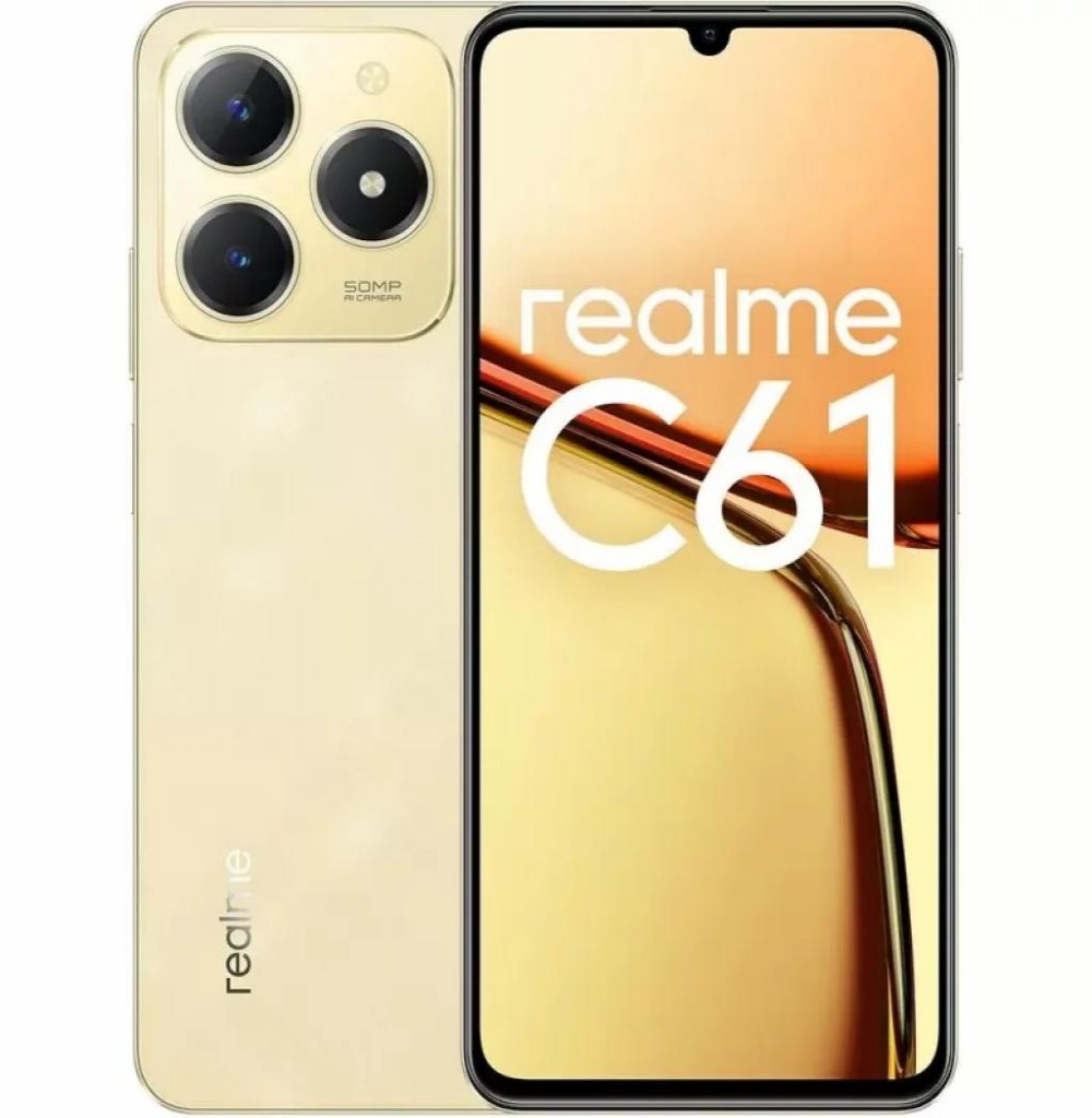Celular Realme C61 RMX3930 4/128GB Gold