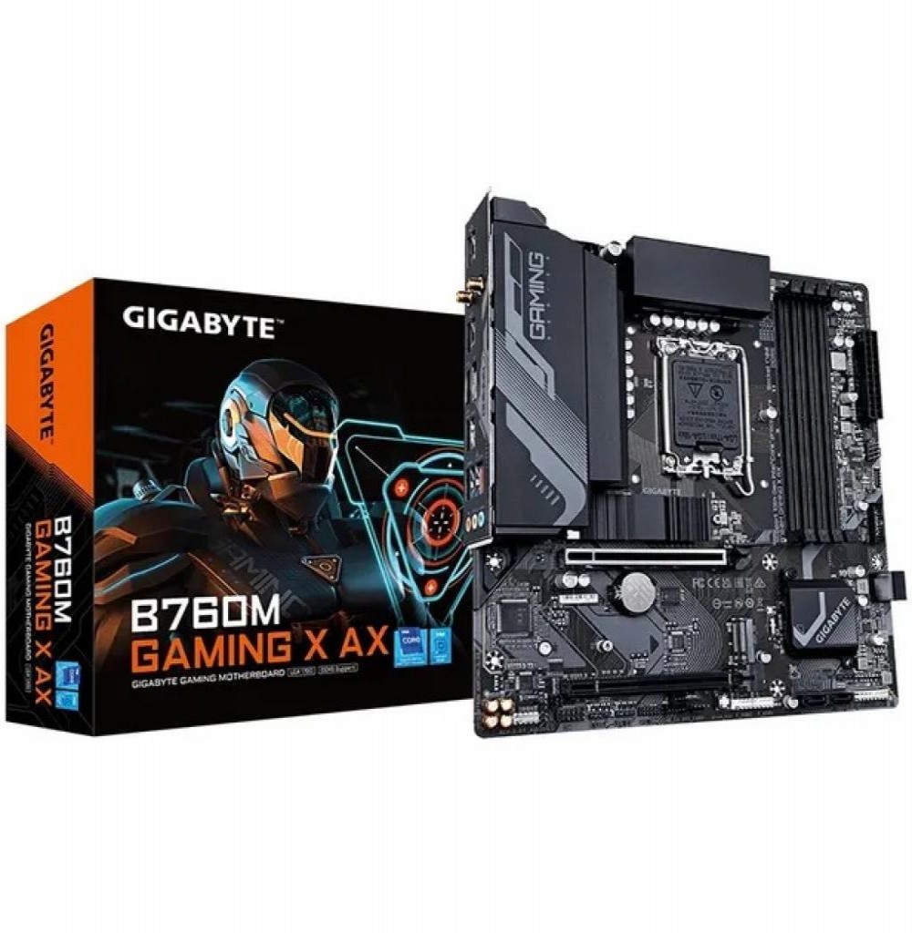 Placa Mãe Intel (1700) Gigabyte B760M Gaming X AX DDR5