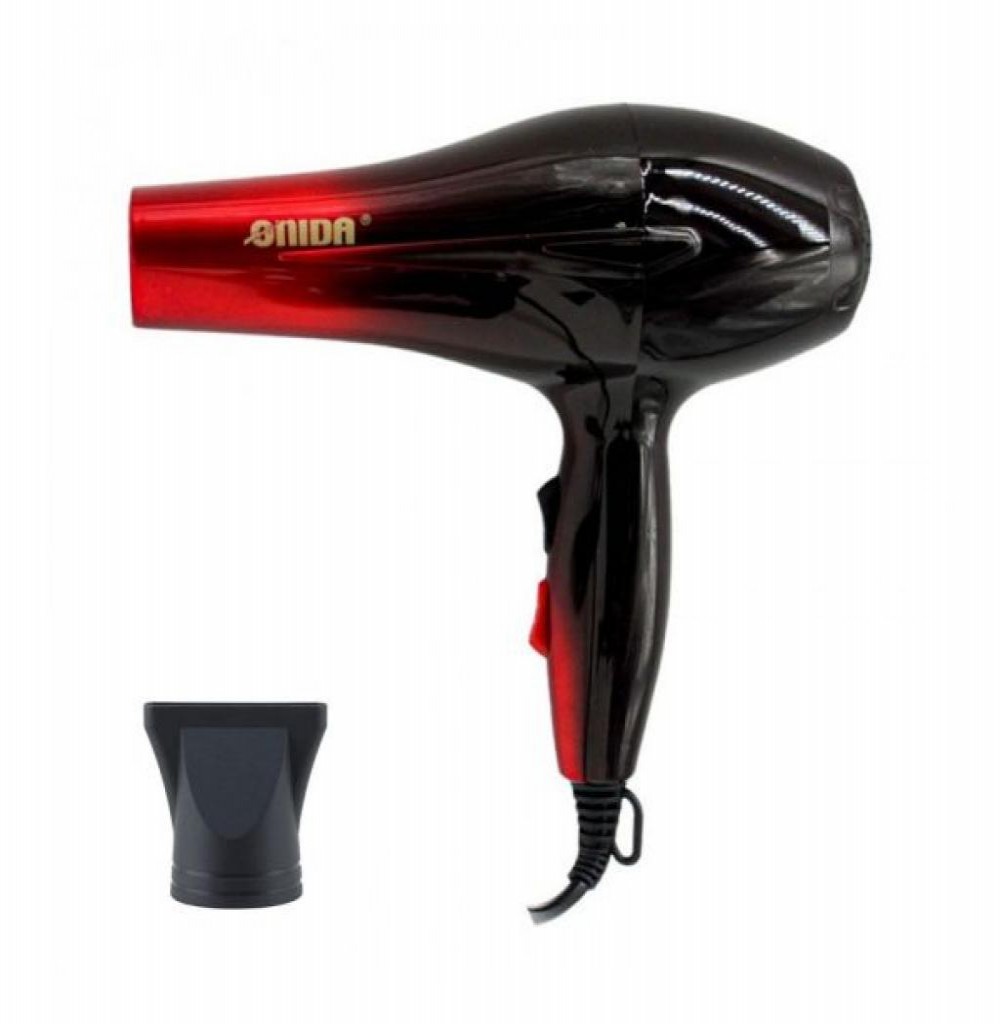 Secador de Cabelo Onida ON-075 Preto/Vermelho 110v