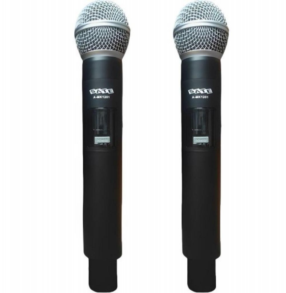 Microfone Satellite A-MK1201 Preto S/Fio
