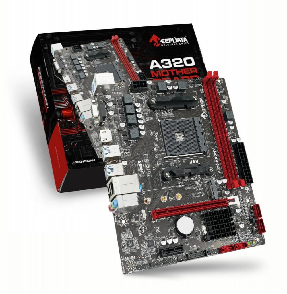 Placa Mãe AMD (AM4) Keepdata A320-KDGNV DDR4 HDMI/NVME