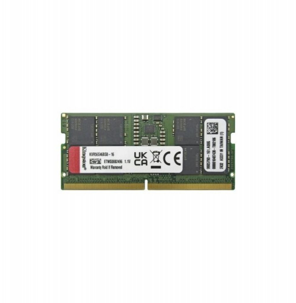 Memória P/ Notebook DDR5 16GB 5600 Kingston KVR56S46BS8-16 Memória P/ Notebook DDR5 16GB 5600 Kingston KVR56S46BS8-16