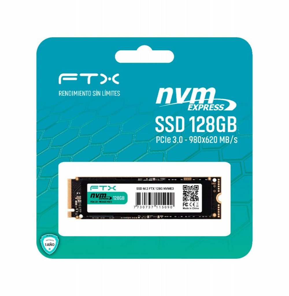 HD SSD M.2  128GB FTX 980/620 115090 Nvme