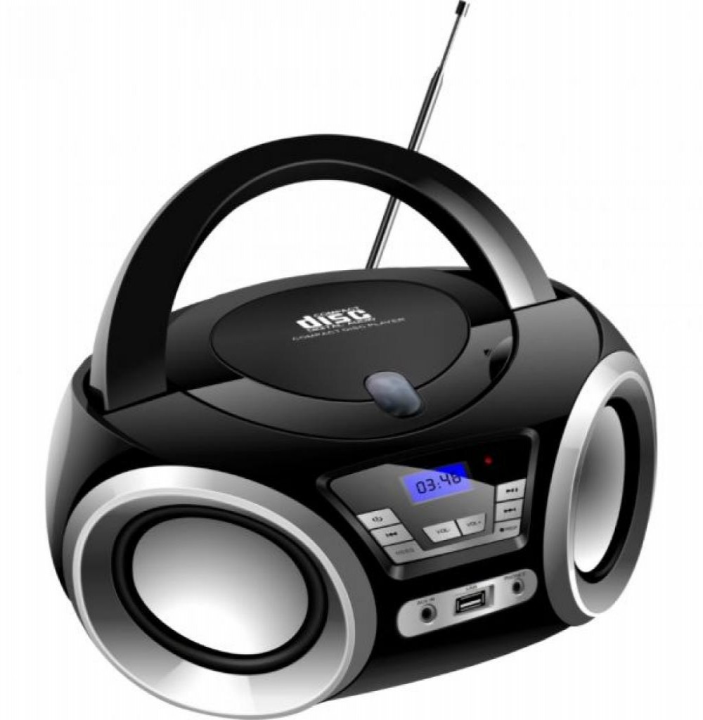 Rádio Megastar CD MP1842BTB BT/FM 2v 1200w