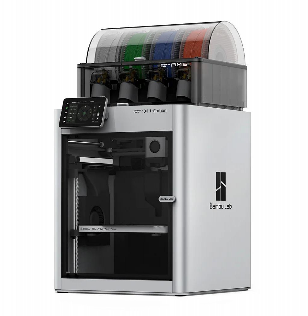 Impressora Bambu Lab X1-Carbon 3D Combo C/Ams Multifuncional Colorida