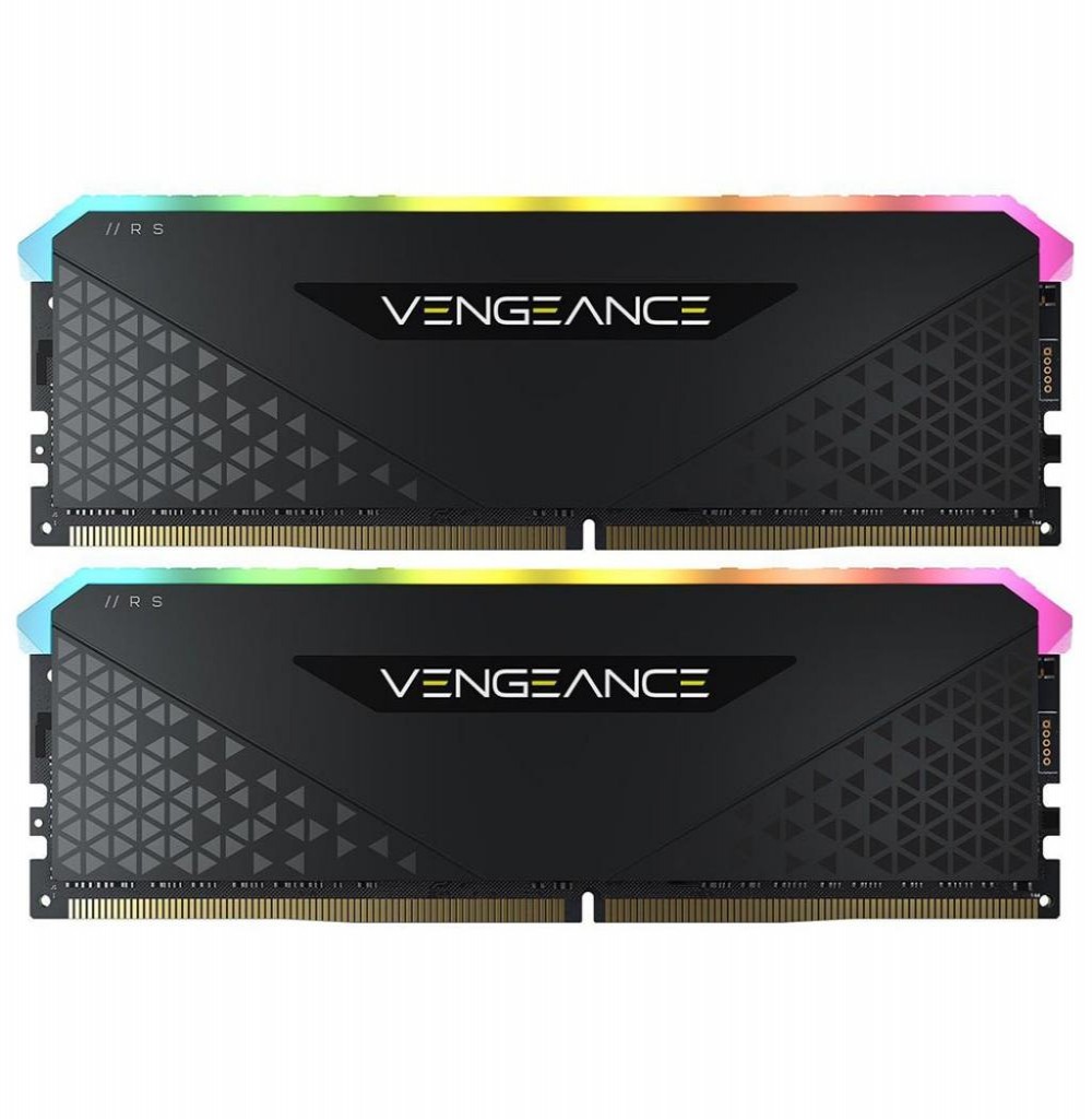Memória DDR4-32GB 3200 Corsair Vengeance RGB RS 2X16GB  CMG32GX4M2E3200