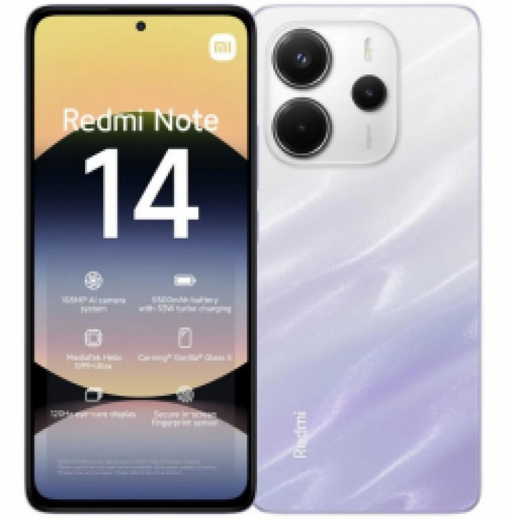 Celular Xiaomi Note 14 8/256GB 4G Lilás (Global)