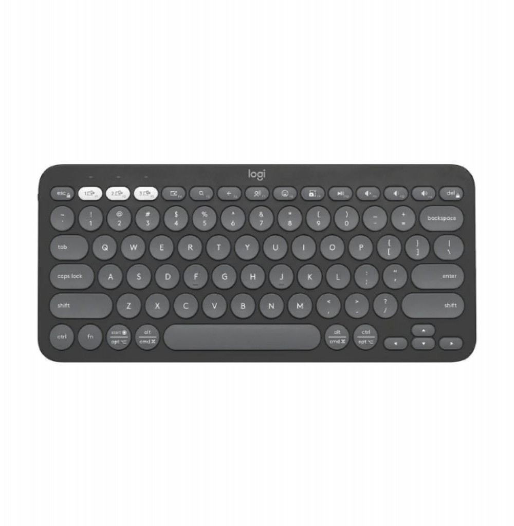 Teclado BT Logitech K380S Cinza Espanhol 920-011783