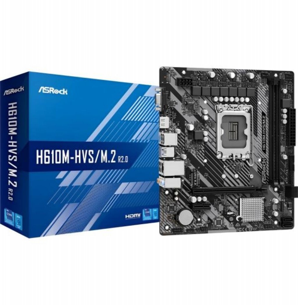 Placa Mãe Intel (1700) Asrock H610M-HVS/M.2 R2.0