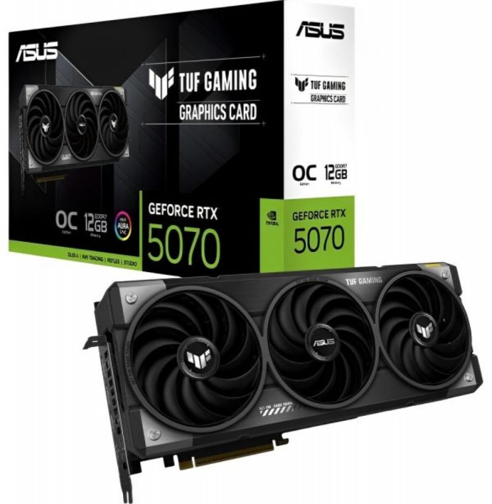 Placa de Video 12GB Exp. GF-RTX5070 Asus Tuf Gaming 90YV0LZ0-M0NA