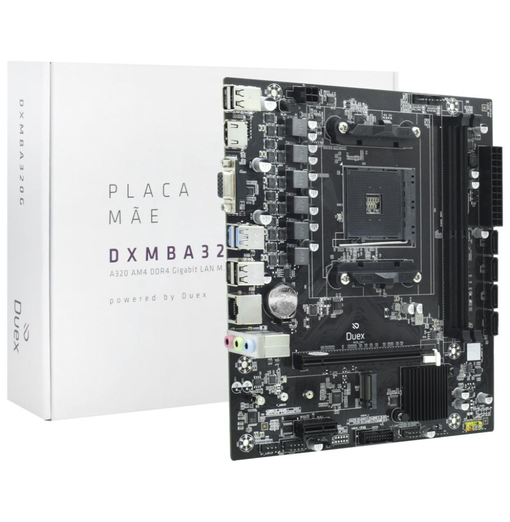 Placa Mãe AMD (AM4) Duex DXMBA320G