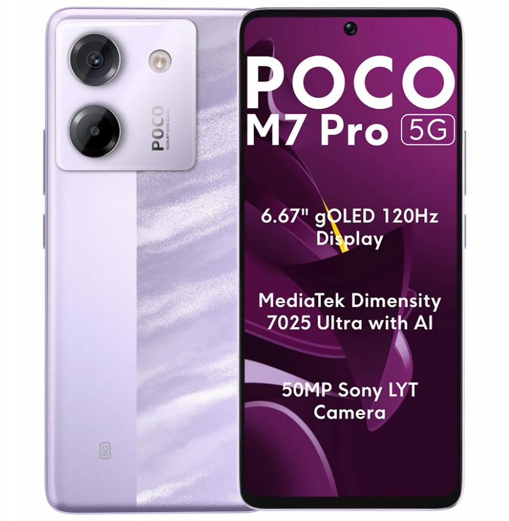 Celular Xiaomi Poco M7 Pro 8/256GB 5G Lilás (Global)