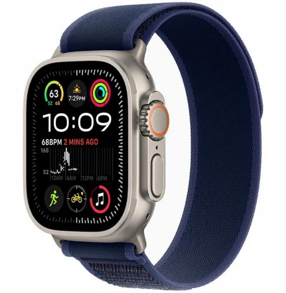 Relógio Apple Ultra 2 49MM MX4L3 Natural/Blue M/L