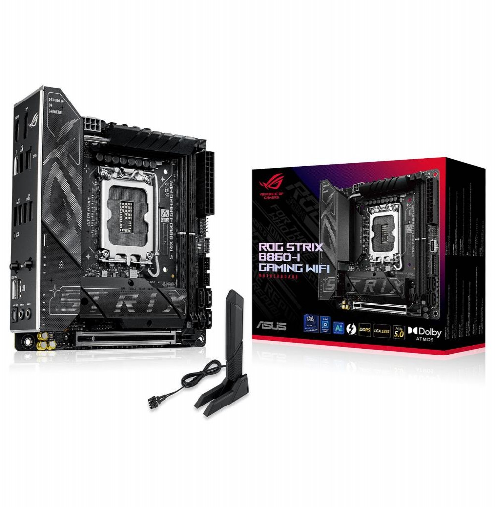 Placa Mãe Intel (1851) Asus B860-I Rog Strix Gaming Wifi 90MB1JB0-M0EAY0