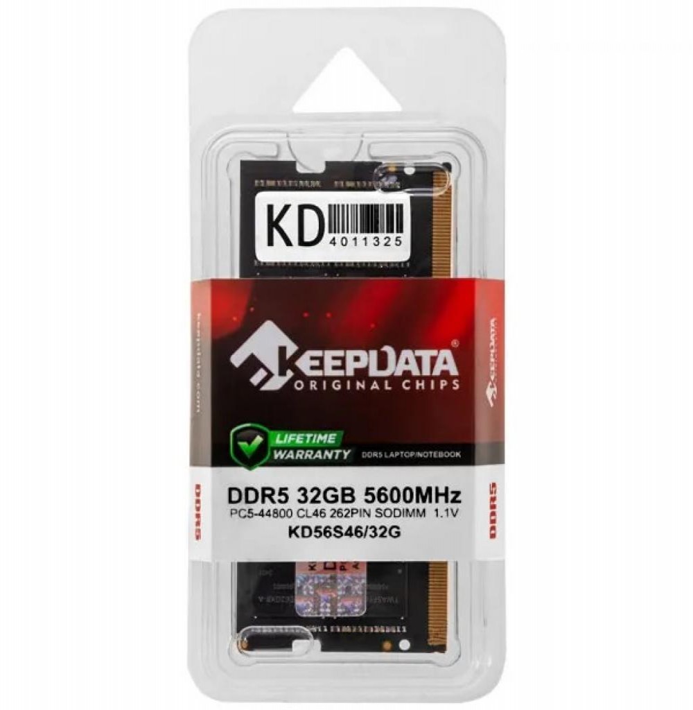 Memória para Notebook DDR5 32GB 5600 Keepdata KD56S46/32G