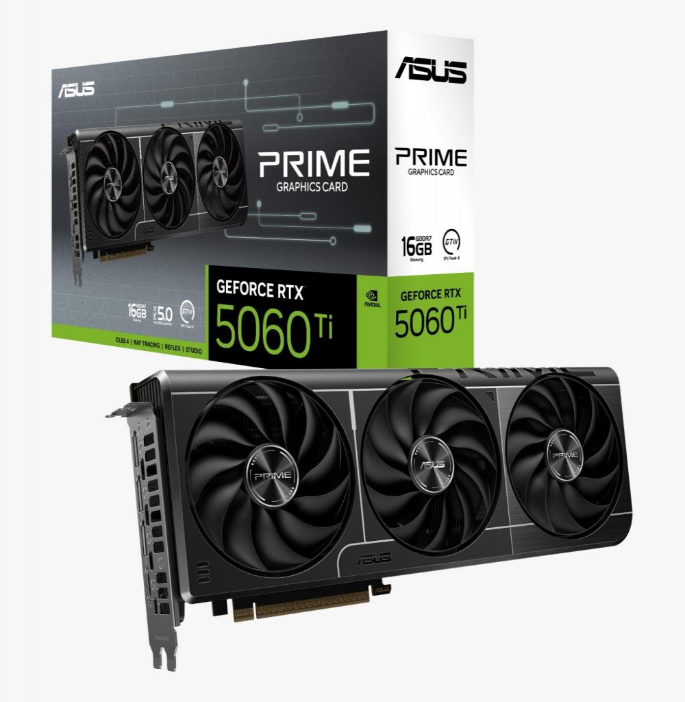 Placa de Vídeo 16GB Exp. Gf-Rtx5060TI Asus Prime 90YV0MH3-M0NA