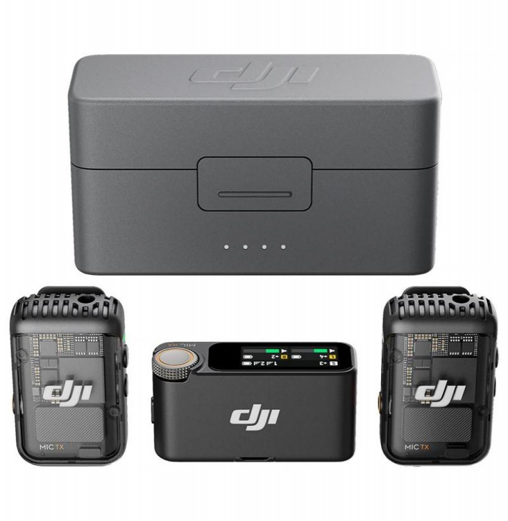 Dji Microfone Mic (2TX+1RX)+(Charging Case) 