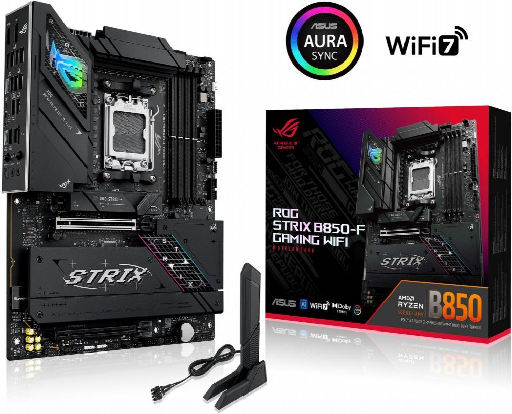 Placa Mãe AMD (AM5) Asus B850-F Rog Strix Gaming Wifi Placa Mãe AMD (AM5) Asus B850-F Rog Strix Gaming Wifi