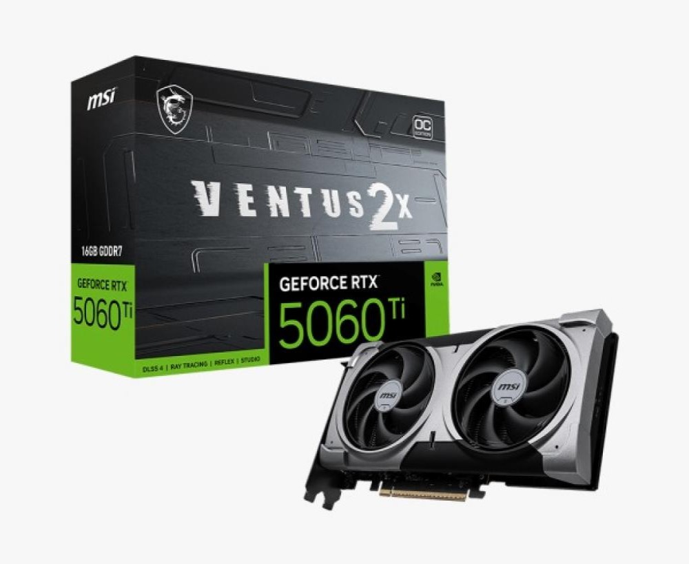 Placa De Video 16GB Exp. Gf-Rtx5060ti Msi Ventus 2x Oc Plus 912-V535-027