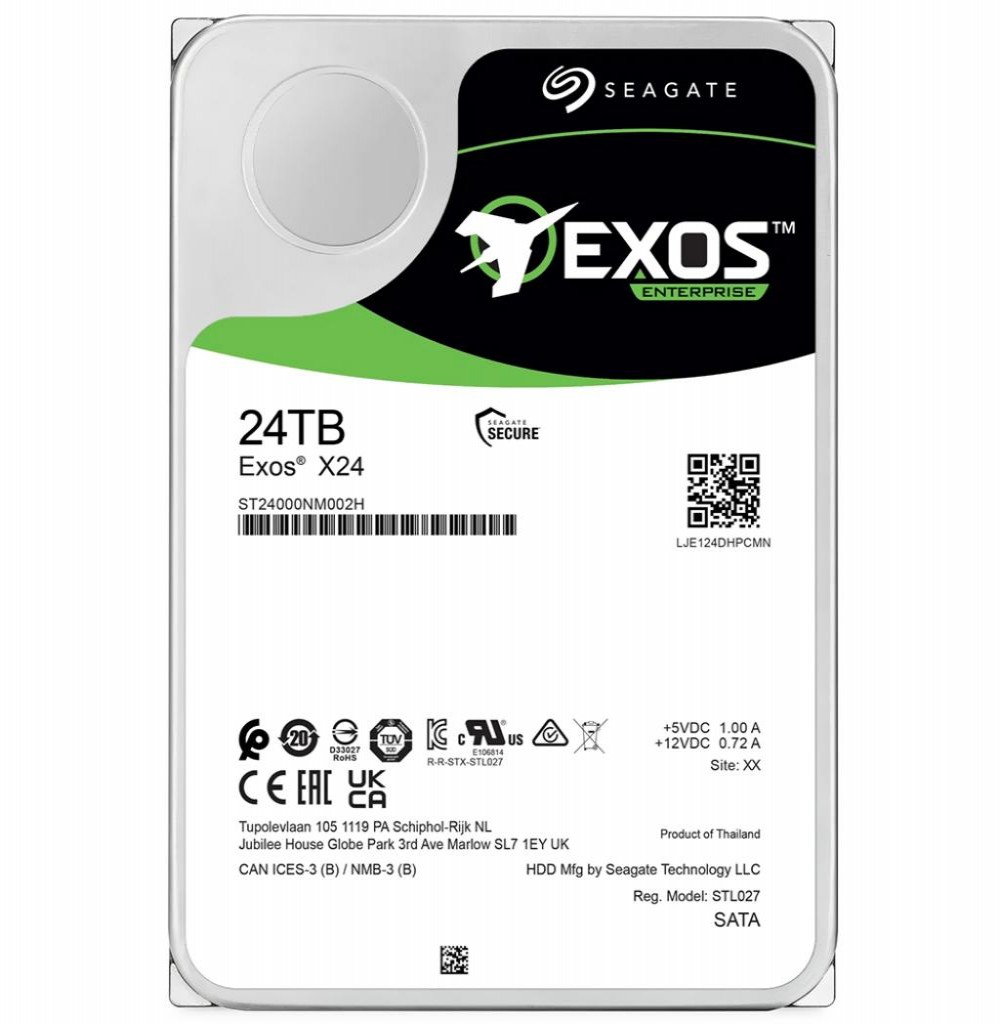 Hd Sata3 24TB Seagate Exos X24 ST24000NM002H 7200RPM