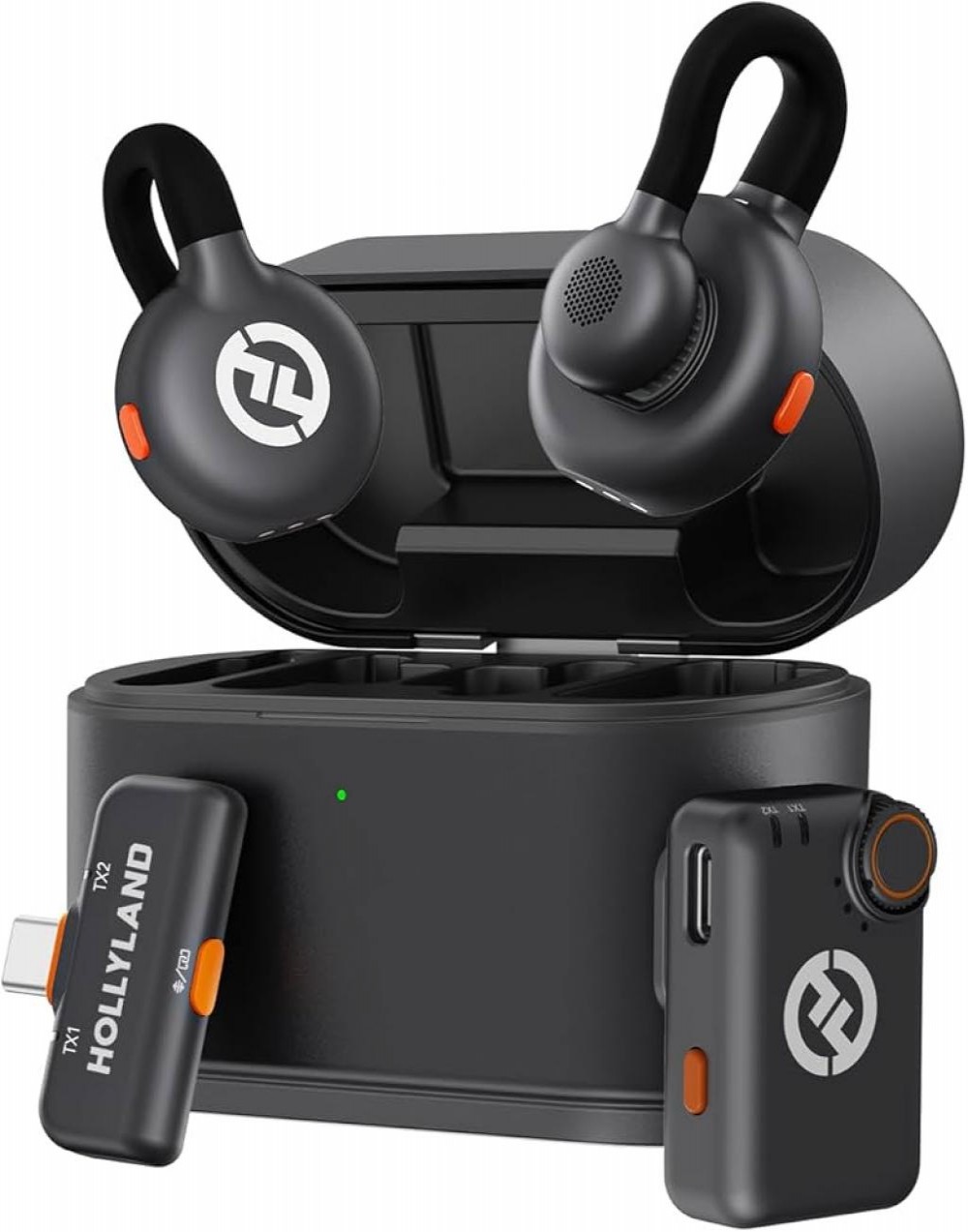  Microfone Hollyland Lark M2S Combo Usb-C/Light/Cam            