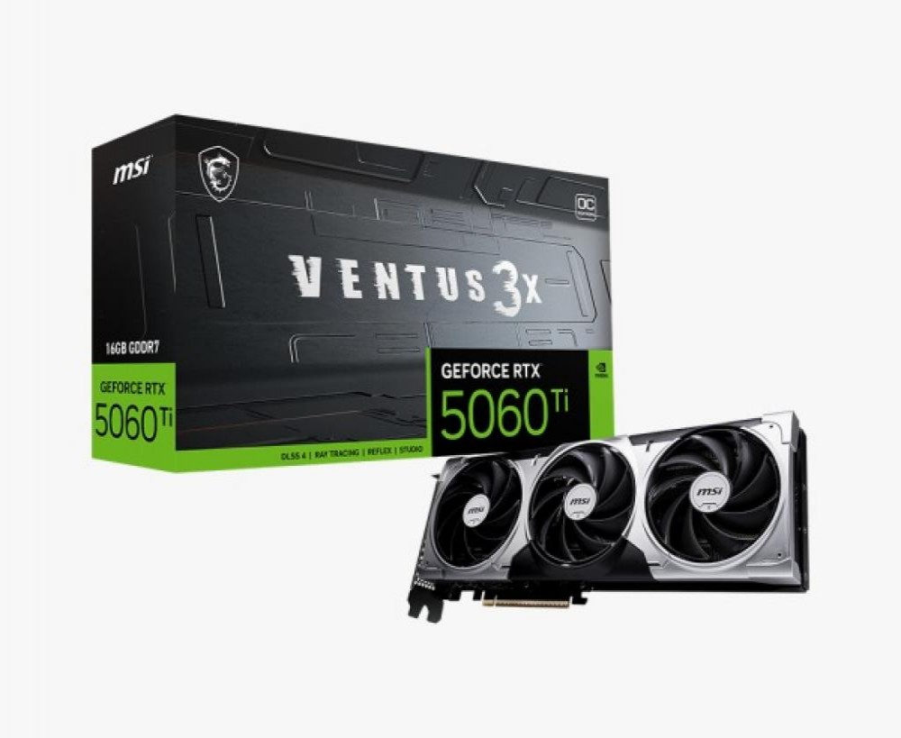 Placa de Vídeo 16GB EXP. GF-RTX5060TI Msi Ventus 3X OC 912-V812-078