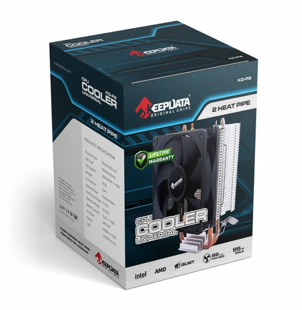 Cooler Cpu Keepdata KD-P2 Amd/Intel Cobre