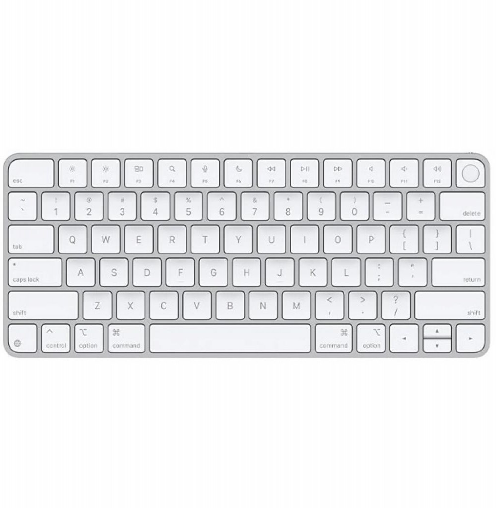 Teclado Bt Apple Magic MXCK3LL/A Touch ID Inglês Branco
